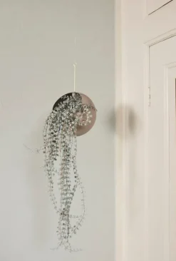 AYTM Globe hängande blomkruka, stor, taupe - guld