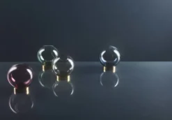 AYTM Globe vas, liten, rosa - guld