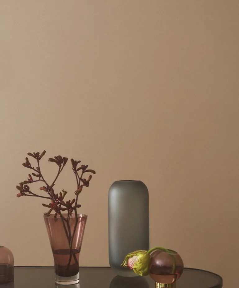 AYTM Globe vas, liten, rosa - guld