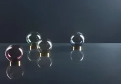 AYTM Globe vas, liten, rosa - guld