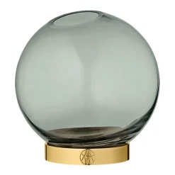 AYTM Globe vas, medium, grön - guld