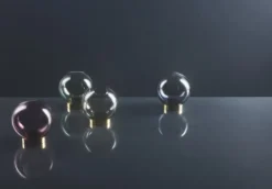 AYTM Globe vas, medium, grön - guld