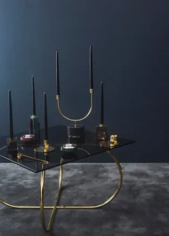 AYTM Grasil ljusstake, svart - guld