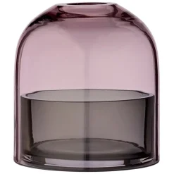 AYTM Tota värmeljuslykta, rosa - svart