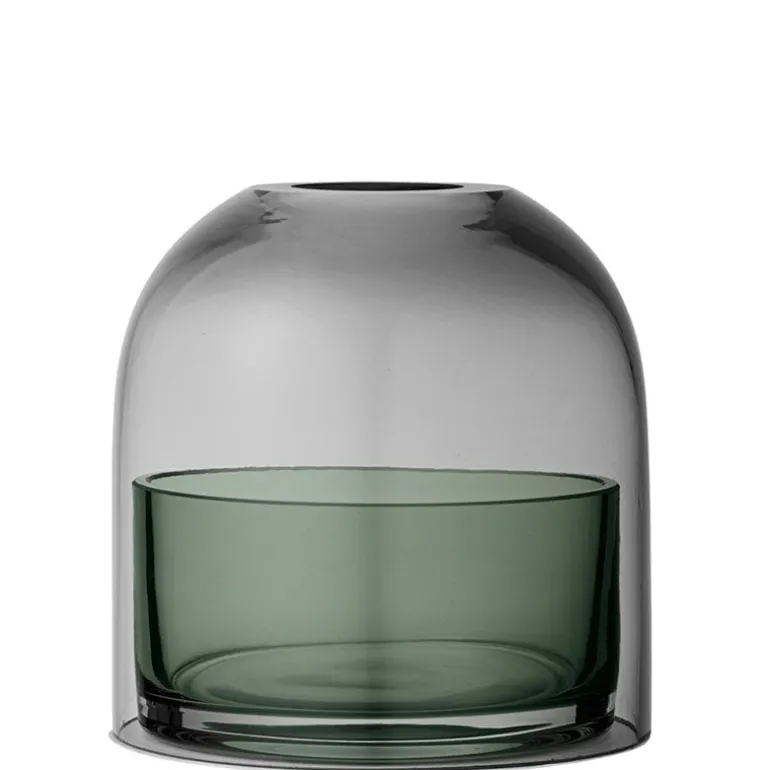 AYTM Tota värmeljuslykta, svart - grön