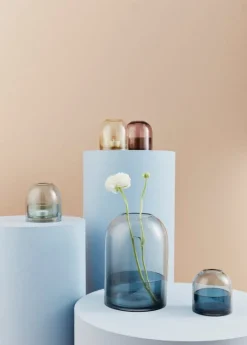 AYTM Tota värmeljuslykta, svart - blå