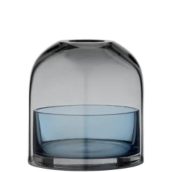 AYTM Tota värmeljuslykta, svart - blå