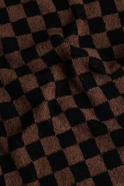 Baina Ansiktshandduk, Quill, 30 x 30 cm, tabac - noir