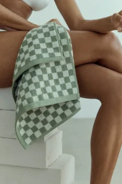 Baina Handduk, Josephine, 40 x 70 cm, salvia - krita