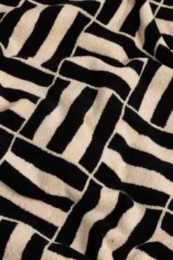 Baina Pool handduk Willis, 90 x 170 cm, sand - noir, limited edition