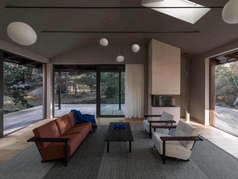 Bebó Objects Baba fåtölj, brun ask - naturvit