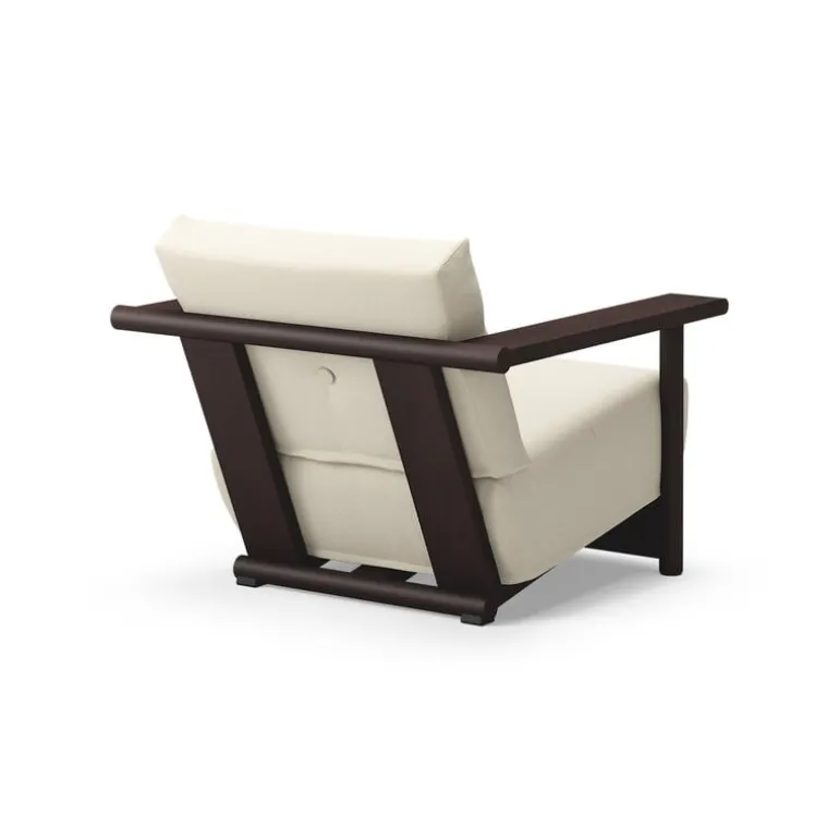 Bebó Objects Baba fåtölj, brun ask - naturvit