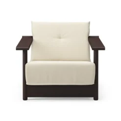 Bebó Objects Baba fåtölj, brun ask - naturvit