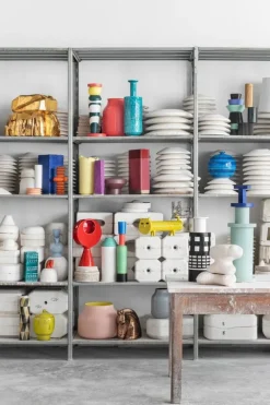 Bitossi F.2 skulptur, blå - grön