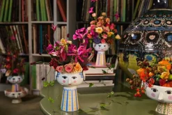 Bjørn Wiinblad Eva vas, 18,5 cm, blå