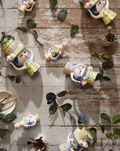 Bjørn Wiinblad Lady with Hat vas, 24,5 cm, grön