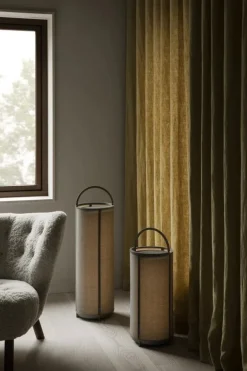 Blomus Tawa Mobile bärbar golvlampa, L, sten