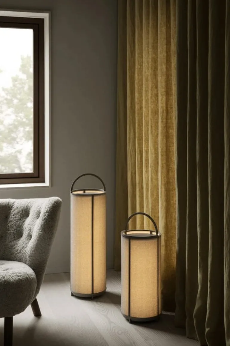 Blomus Tawa Mobile bärbar golvlampa, L, sten