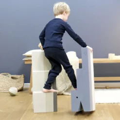 bObles Krokodil, sandgrå