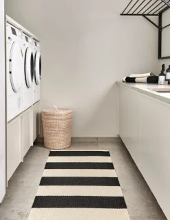 Bob-matta, 140 x 180 cm, svart - vanilj