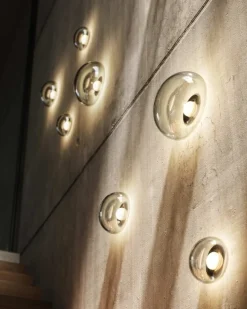 Bomma Dew Drops vägg-/taklampa, liten, 13 cm