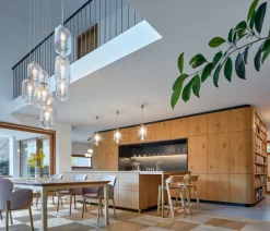 Bomma Lantern pendellampa, klar - patina guld