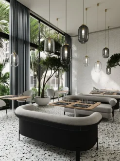 Bomma Lantern pendellampa, klar - patina guld