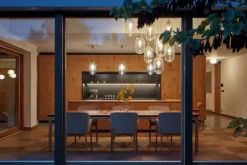 Bomma Lantern pendellampa, klar - patina guld