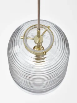 Bomma Lantern pendellampa, klar - patina guld