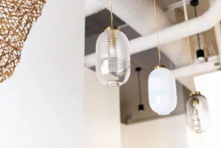 Bomma Lantern pendellampa, klar - patina guld