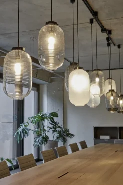 Bomma Lantern pendellampa, klar - svart