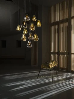 Bomma Soap pendel, stor, guld