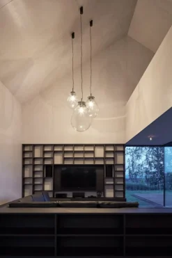 Bomma Tim pendel, liten, klar - svart