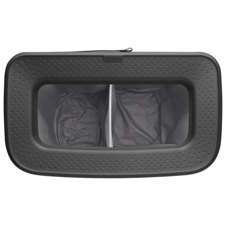 Brabantia Bo Laundry Bin Hi tvättkorg, 2 x 45 l, mattsvart