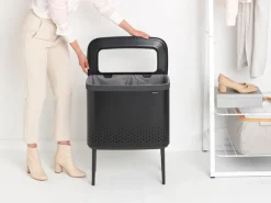 Brabantia Bo Laundry Bin tvättkorg, 60 l, mattsvart