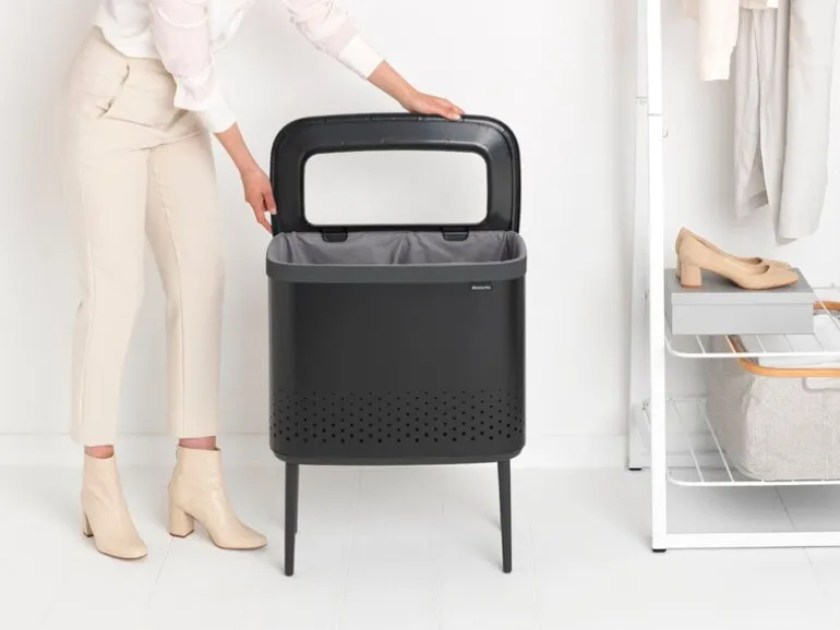 Brabantia Bo Laundry Bin tvättkorg, 60 l, mattsvart