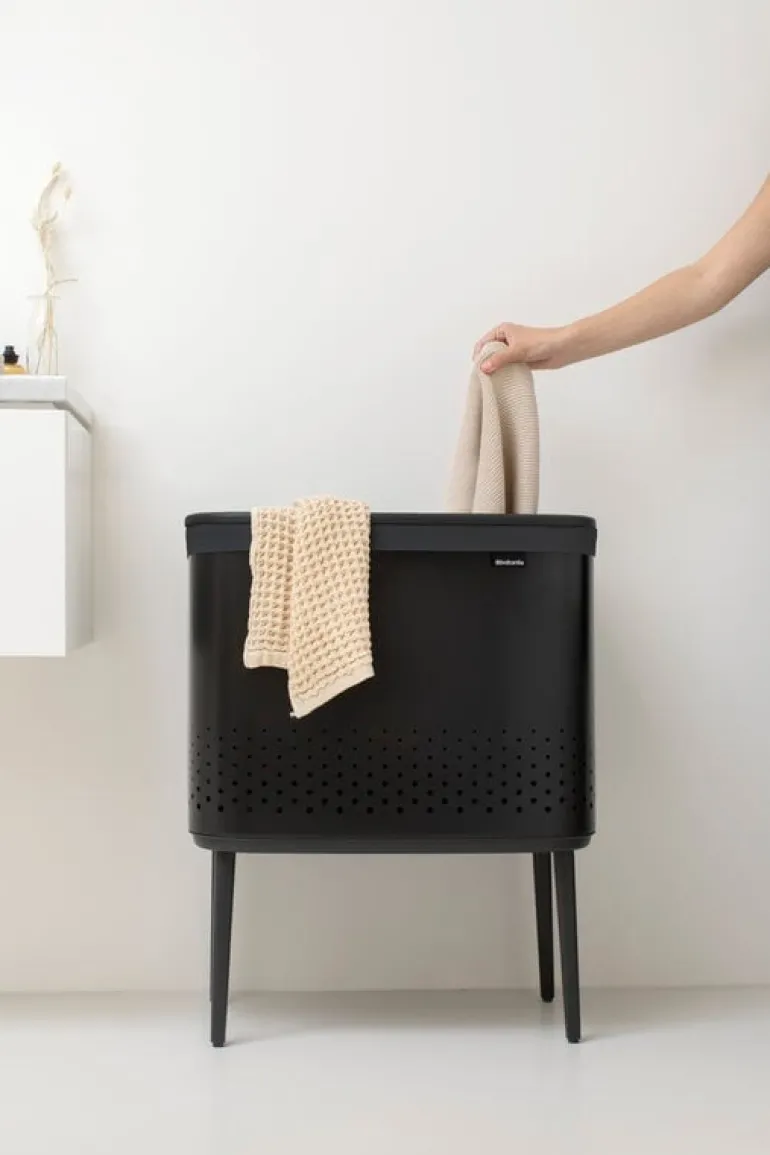Brabantia Bo Laundry Bin tvättkorg, 60 l, mattsvart