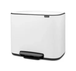 Brabantia Bo Pedal Bin 11 + 23 l, vit