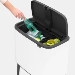 Brabantia Bo Touch Bin 11 + 23 l, vit
