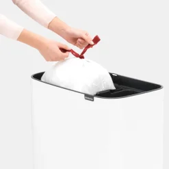 Brabantia Bo Touch Bin 11 + 23 l, vit