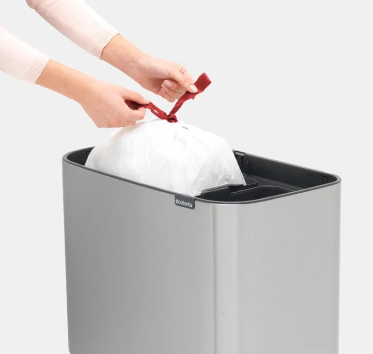 Brabantia Bo Touch Bin 11 + 23 l, matt stål