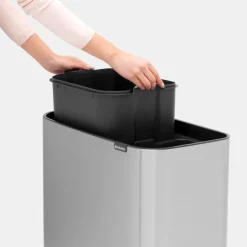 Brabantia Bo Touch Bin 11 + 23 l, matt stål