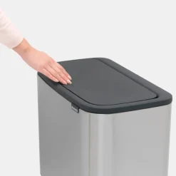Brabantia Bo Touch Bin 11 + 23 l, matt stål