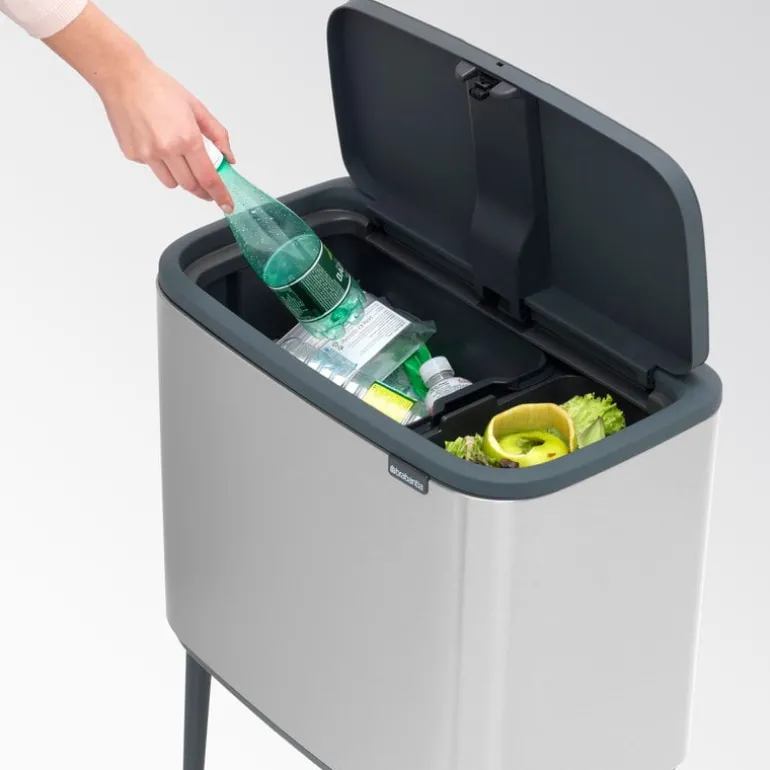 Brabantia Bo Touch Bin 11 + 23 l, matt stål
