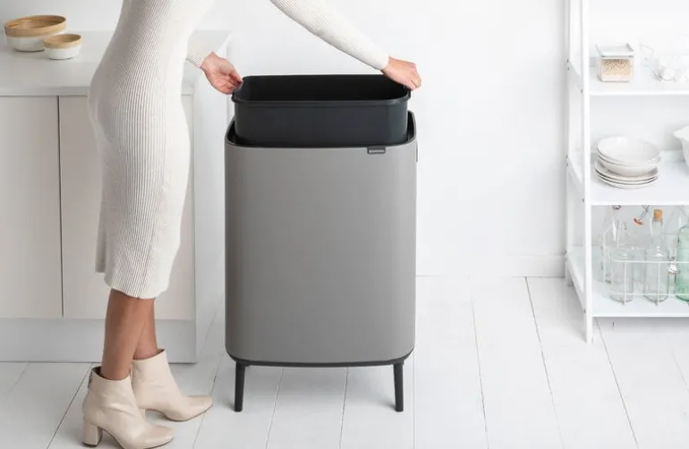 Brabantia Bo Touch Bin Hi soptunna, 60 L, Sense of Luxury, grå