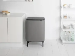 Brabantia Bo Touch Bin Hi soptunna, 60 L, Sense of Luxury, grå