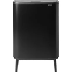 Brabantia Bo Touch Bin Hi, papperskorg, 2 x 30 l, svart