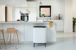 Brabantia Bo Touch Bin Hi, papperskorg, 2 x 30 l, vit