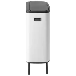 Brabantia Bo Touch Bin Hi, papperskorg, 2 x 30 l, vit