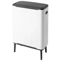 Brabantia Bo Touch Bin Hi, papperskorg, 2 x 30 l, vit